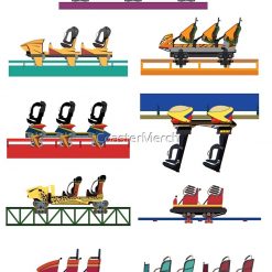 Busch Gardens Coaster Cars V2 Design (with Iron Gwazi!)